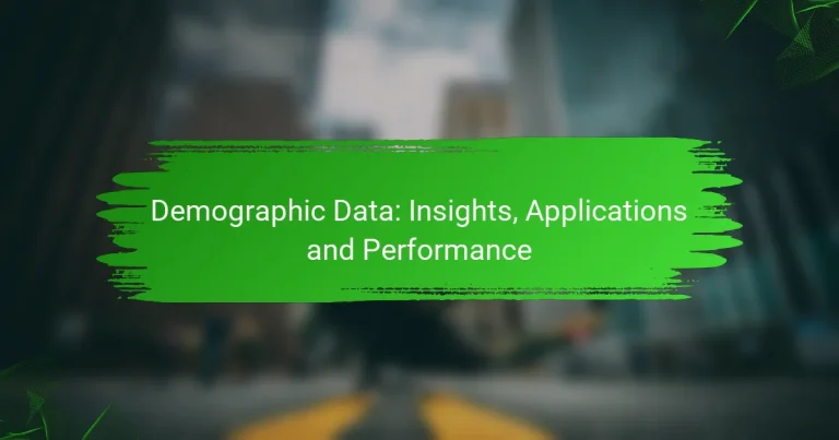 Demographic Data: Insights, Applications and Performance