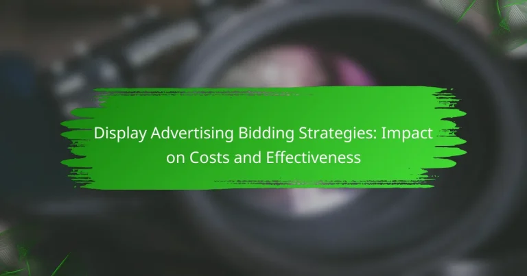 Display Advertising Bidding Strategies: Impact on Costs and Effectiveness