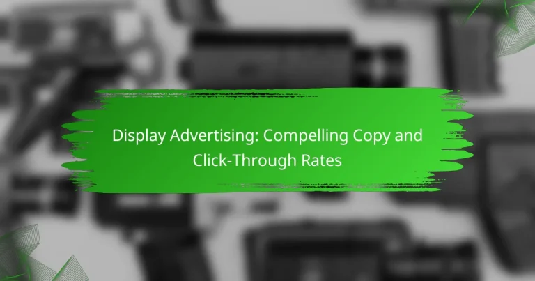 Display Advertising: Compelling Copy and Click-Through Rates