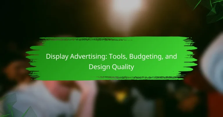 Display Advertising: Tools, Budgeting, and Design Quality